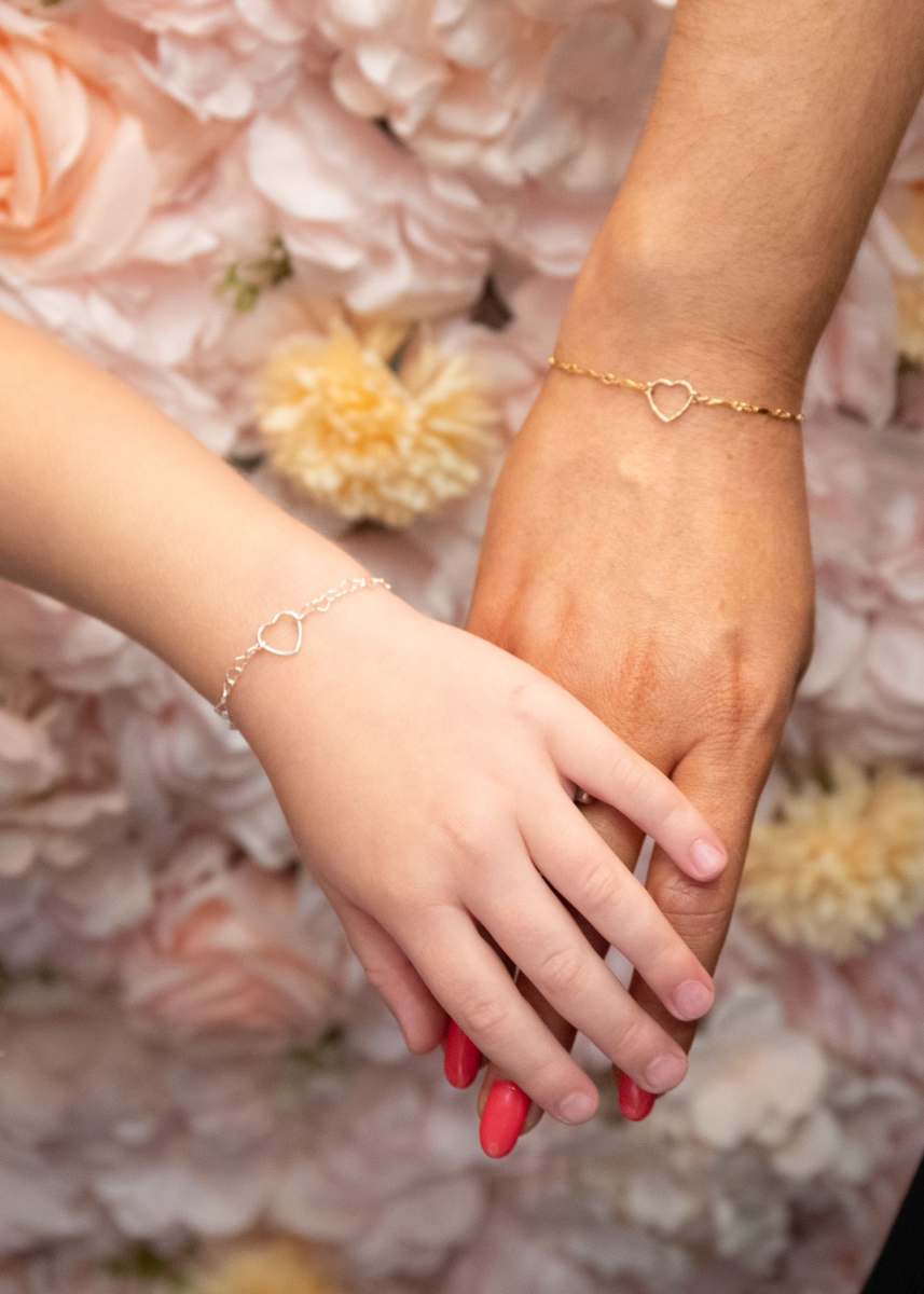 Mum and Daughter permanent bracelet